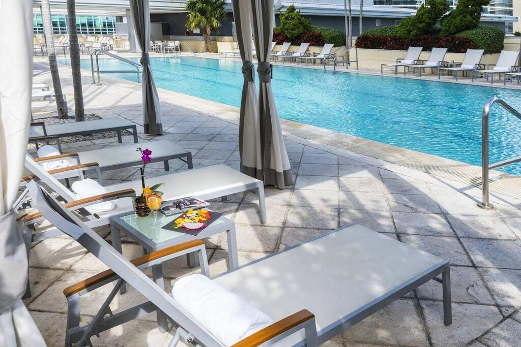 Brickell Apt Free Parking 4 People Pool Ocean View Appartement Miami Buitenkant foto